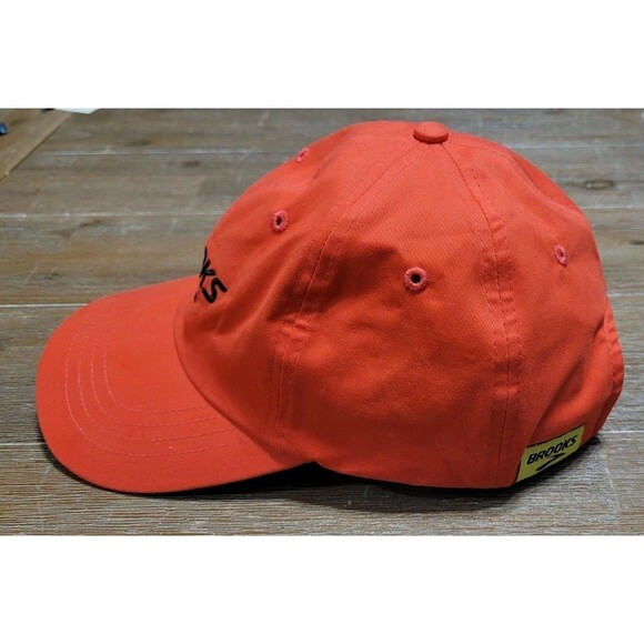 Brooks Running Hat Red BELIEVE THE HYPE Boco Gear Cap ADJUSTABLE Strap - Picture 2 of 6